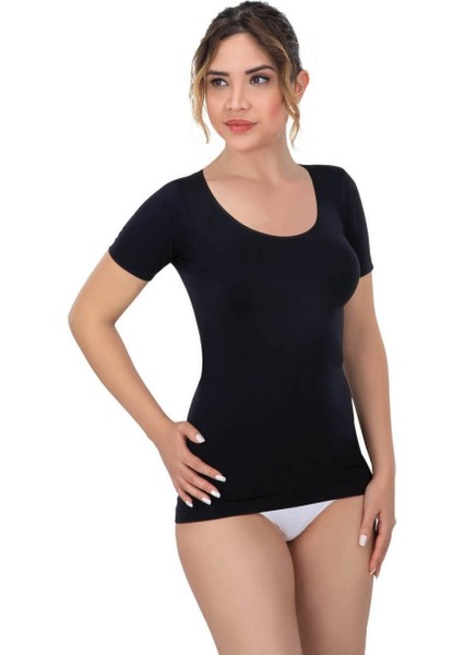 Emay Soft Yarım Kol Kadın Atlet 5004