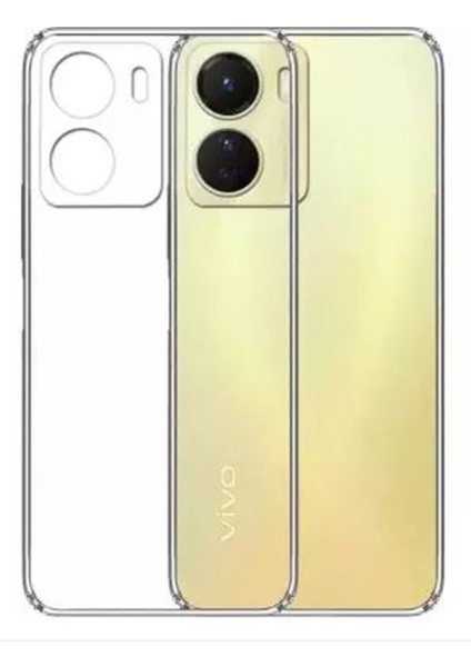 Vivo Y16 Kılıf Silikon Kamera Lens Koruyuculu Şeffaf fiyatları