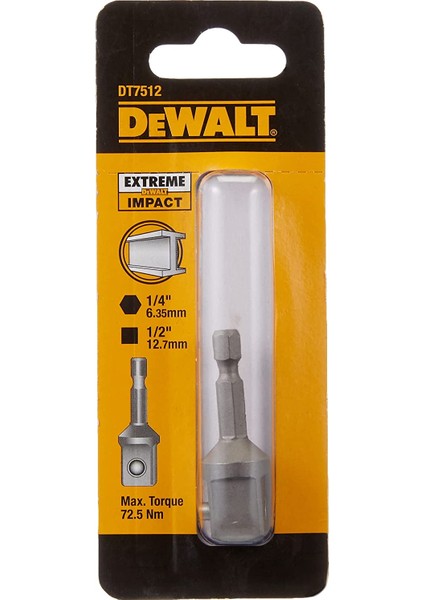 DT7512 1/4"-1/2" Darbeli Tornavida Adaptörü