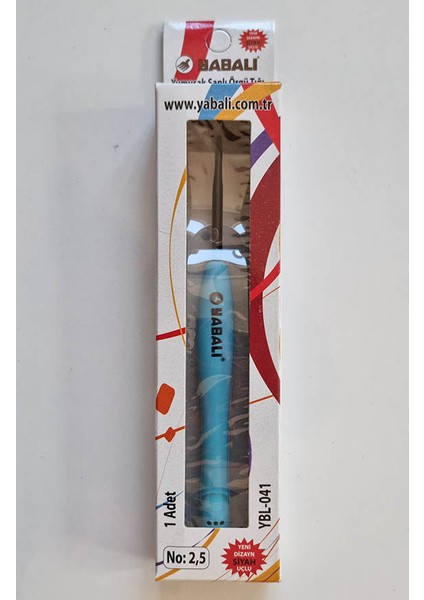 Siyah Uçlu Yumuşak Saplı Yün Tığı 2.5 mm