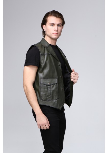 Erkek Hakiki Deri Yelek indirimleri