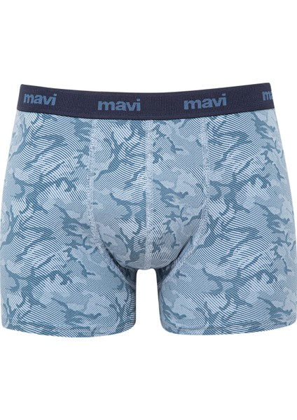 Erkek 3lü Mavi Boxer Seti 0910615-83077