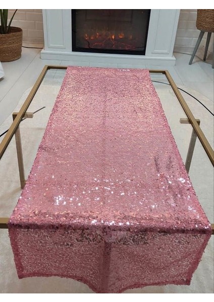 Pul Payetli 3mm Ince Pullu Runner 40 x 120 cm