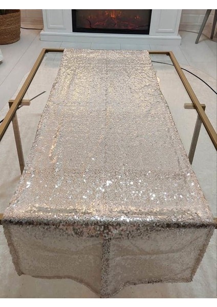 Pul Payetli 3mm Ince Pullu Runner 40 x 120 cm