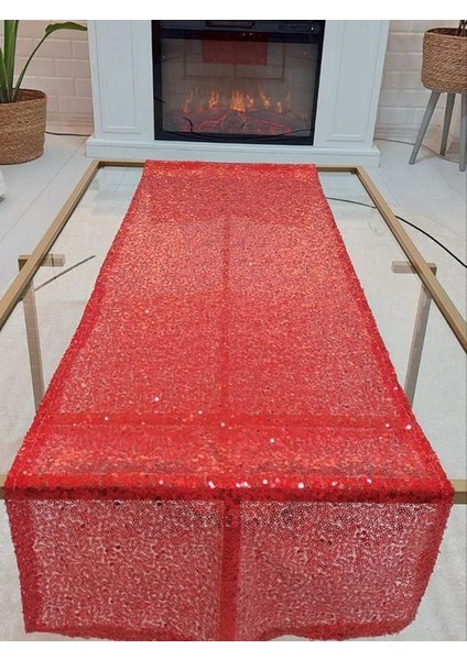 Pul Payetli 3mm Ince Pullu Runner 40 x 120 cm
