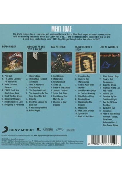 Meat Loaf Original Album Classics - CD