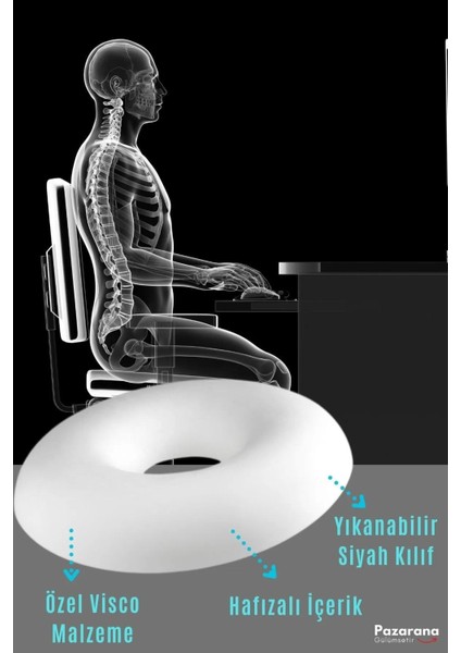 Minder Oturma Minderi Ortopedik Oturma Minderi Oturma Yastığı Simit Minder Basur