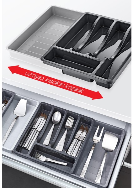 Uzayabilen, Ayarlanabilir Pratik Çekmece Içi Kaşıklık fiyatları