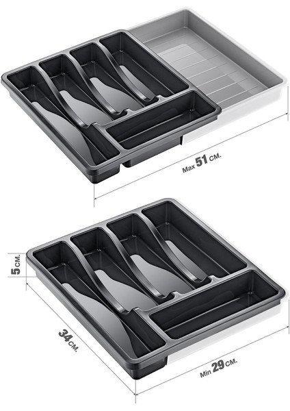 Uzayabilen, Ayarlanabilir Pratik Çekmece Içi Kaşıklık indirimleri