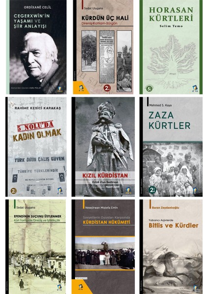 Kürt Tarihi Kitapları - Kürt Tarihi ve Araştırmaları Seti (9 Kitap)
