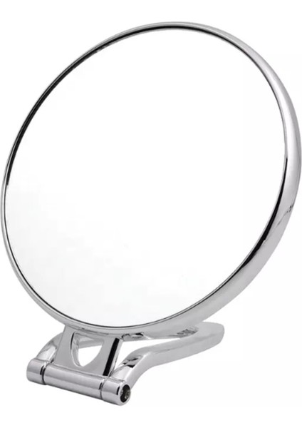 Masaüstü Standlı Makyaj Aynası Katlanabilir Ayna - El Aynası - Yuvarlak Gümüş Renk fiyatları