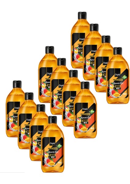 Life Duş Jeli Relax Serisi - Mango Sütlü 400 ml 12 Adet Duj Jeli