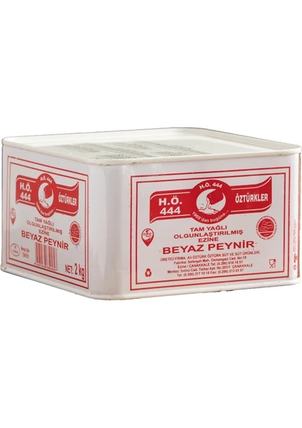 H.Ö 444 Öztürkler Tam Yağlı Olgunlaştırılmış Ezine Peyniri 2 Kg