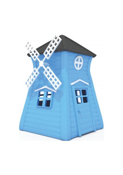 OSER DIŞ TİCARET Mavi Villa Evim Kreş Anaokulu Çocuk Oyun Evli Plastik Anaokulu Bahçe Oyun Evi Modelleri