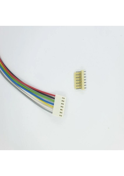 Sanec 2,54MM 7 Pin 2510 Kablolu Dişi Konnektör + 180D Erkek Pcb Tipi 20CM - 0,25MM