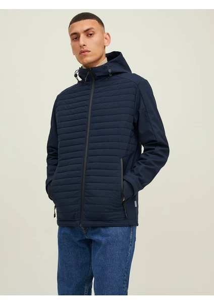 Jack & Jones Kapüşonlu Lacivert Erkek Mont 12215938