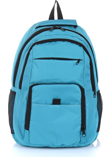 Unisex Laptop Bölmeli Spor Sırt Çantası Mavi