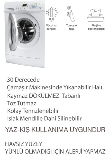 Çocuk Odası Halısı Prenses Desen Kaymaz Tabanlı HALI - DOT - HP - 653