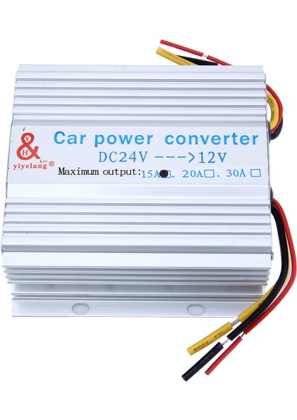 24V - 12V 15A Araç Güç Voltaj Regülatörü Dc Dc Dönüştürücü(Yurt Dışından)