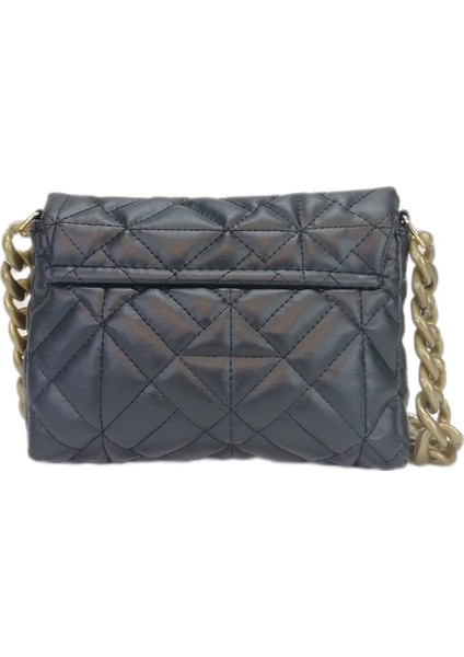 2230 Nakış Işlemeli Plastik Zincir Kulplu Kadın El Çanta - Siyah fiyatları