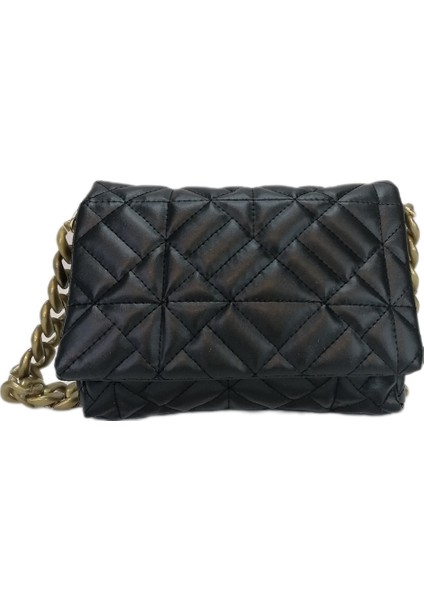 2230 Nakış Işlemeli Plastik Zincir Kulplu Kadın El Çanta - Siyah fırsatları