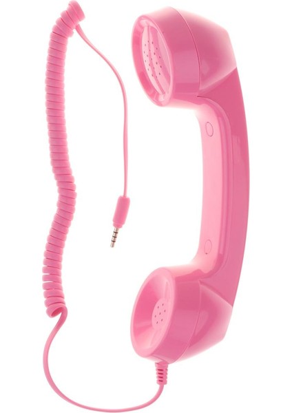 Çoğu Cep Telefonu Için Gürültü Azaltma Retro 3.5mm Mobil Telefon Alıcısı Pembe fiyatları