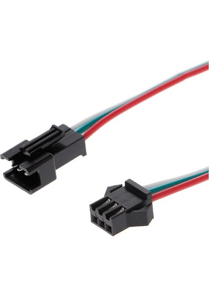Roba 3 Pin Jst Sm 10CM Kablo Çifti Erkek Dişi Bağlantı Soketi LED Konnektör Şerid LED RGBWS2812B WS2811