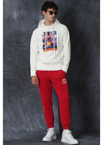 General Erkek Sweatshirt Kırık Beyaz
