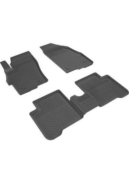 Dacia Duster 4x4 3D Paspas Havuzlu 2010 - 2017 Arası Siyah 4 Parça Set