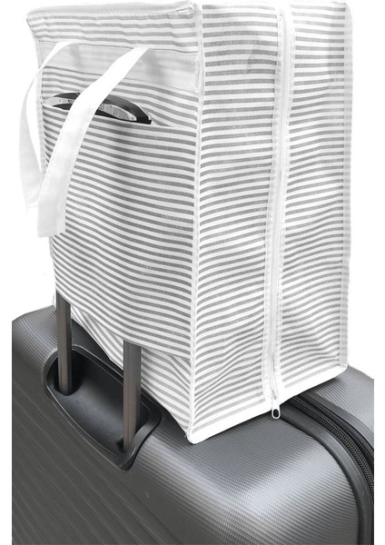 Ayakkabı Hurcu 35X22X40 cm Gri Çizgili modelleri