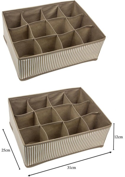 Çekmece Düzenleyici 31X25X12 cm Kahve fiyatları