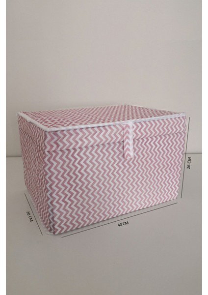 Çok Amaçlı Kutu Mini 40X30X26 cm Pembe