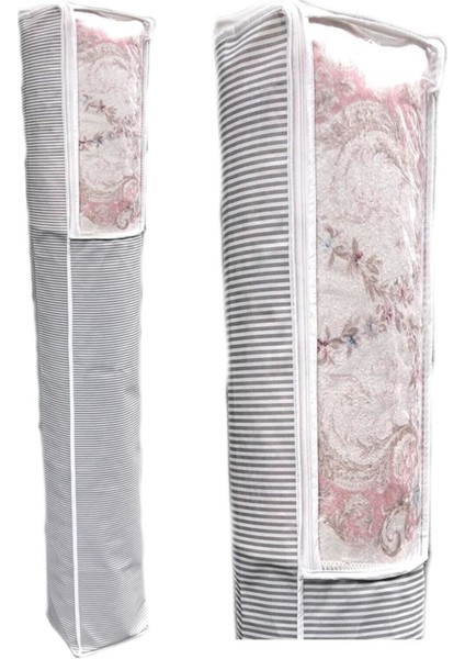 Pencereli Halı Hurcu 4 M² | 38X170 cm | Gri Çizgili modelleri