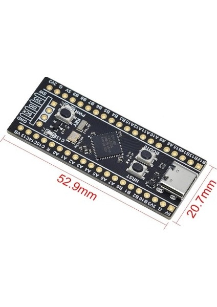 Roba STM32F411CEU6 Black Pill Geliştirme Kartı Arm Cortex-M4 Dsp Fpu 512 Kb Flash 100 Mhz Cpu Art