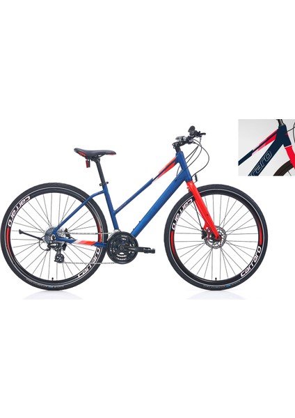 Sportive 325 480H 28" 24-V Hd Mat Lacivert-Nar-Çiçeği(Kırmızı) Trekking Bisikleti