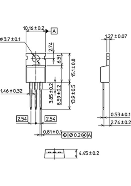 Roba L7805CV 3 Pin Dc 5V Lineer Voltaj Düşürücü Regülatör Enregre