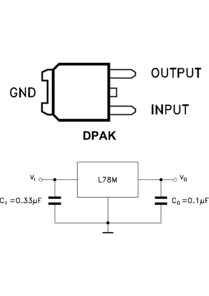 Roba 78M05 3 Pin Dc 5V Lineer Voltaj Düşürücü Regülatör Enregre