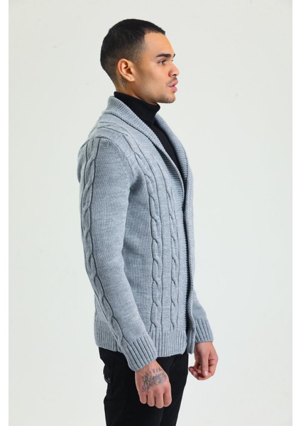 Erkek Regular Fit Örgü Desenli Kalın Kışlık Fermuarlı Örme Hırka indirimleri