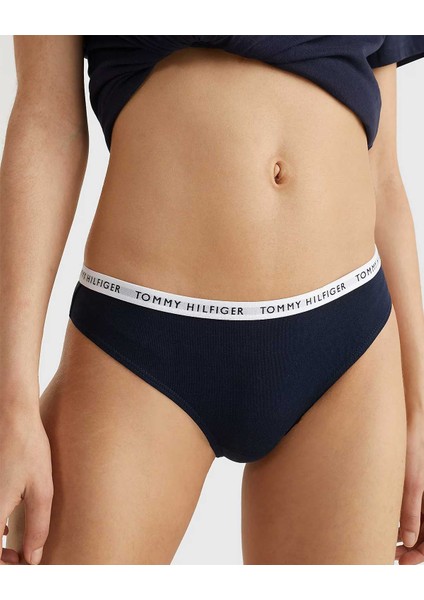 Kadın Tommy Hilfiger Thong Print 3’lü Kadın Tanga UW0UW02829