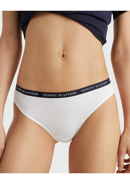 Kadın Tommy Hilfiger Thong Print 3’lü Kadın Tanga UW0UW02829