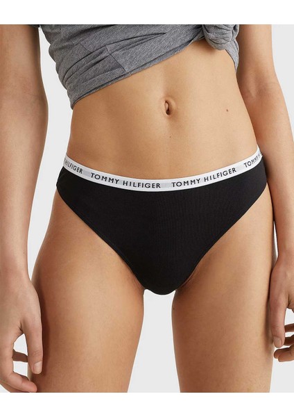 Kadın Tommy Hilfiger Thong Print 3’lü Kadın Tanga UW0UW02829