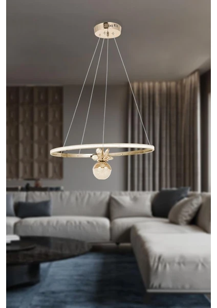 Eray Aydınlatma 2078-30 Sr LED Gold Avize