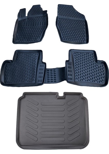 Citroen C4 2012-SONRASI 3D Paspas+Bagaj Havuzu Seti