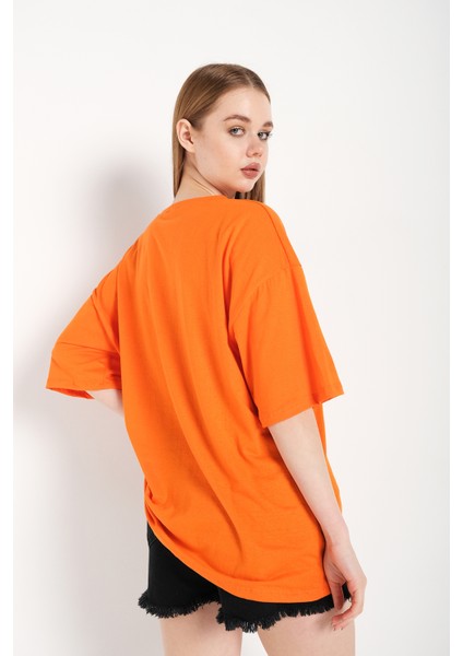 Kadın Do What Baskılı Oversize T-Shirt fırsatları