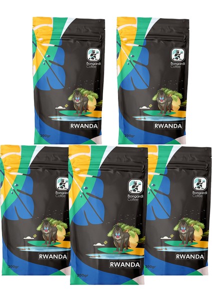 Ruanda Filtre Kahve 5 x 200 gr