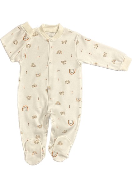 Unisex Bebek Penye Tulum Gökkuşağı