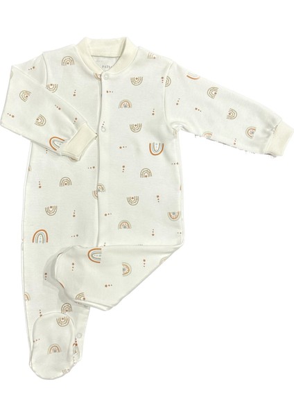 Unisex Bebek Penye Tulum Gökkuşağı