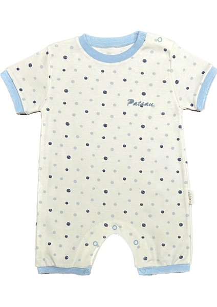 Unisex Bebek Yazlık Penye Tulum Puanlı