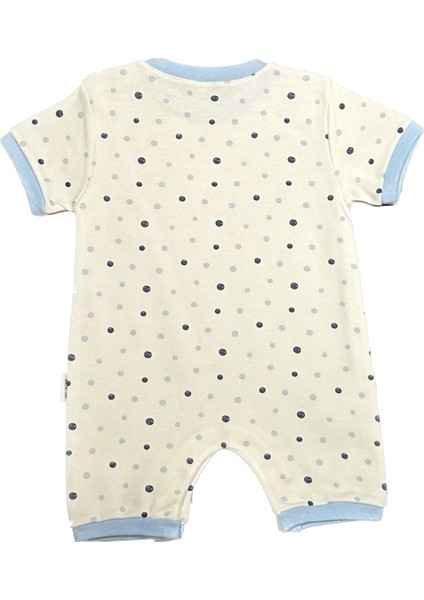 Unisex Bebek Yazlık Penye Tulum Puanlı