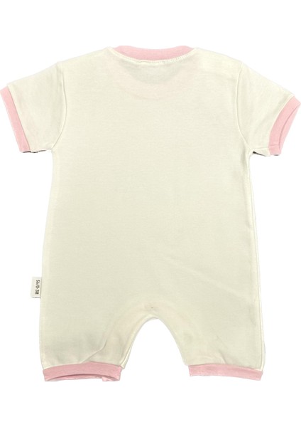 Unisex Bebek Yazlık Penye Tulum Happy